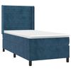 vidaXL Cama box spring con colch&oacute;n terciopelo azul oscuro 80x200 cm