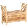 vidaXL Banco de recibidor madera maciza de mango 103x33x72 cm