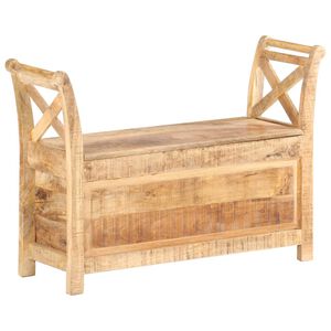 vidaXL Banco de recibidor madera maciza de mango 103x33x72 cm