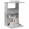 vidaXL Mesa lateral Gris Concreto 40 x 35 x 60,5 cm