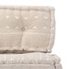 vidaXL Puff Tela Beige