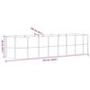 vidaXL Jardinera arriate acero galvanizado gris 322x100x68 cm