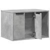vidaXL Mueble arenero para gatos madera gris hormig&oacute;n 60x40x40 cm