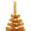 vidaXL &Aacute;rbol de Navidad con 300 LED con soporte Dorado 240 cm PET
