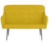 vidaXL Banco de terciopelo amarillo 110x76x80 cm