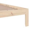 vidaXL Estructura de cama sin colch&oacute;n madera maciza 100x200 cm