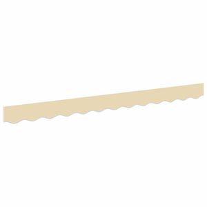 vidaXL Repuesto de volantes para toldo Rayas Crema 230 x 20 cm
