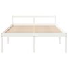 vidaXL Cama senior doble peque&ntilde;a sin colch&oacute;n blanco 120x190 cm