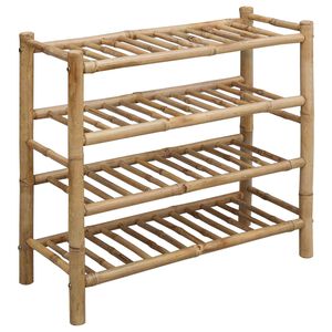 vidaXL Zapatero 68 x 28 x 63 cm Bamb&uacute; Natural