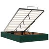 vidaXL Cama otomana con colch&oacute;n 120x190 cm terciopelo verde oscuro