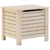 vidaXL Caja de almacenaje con tapa RANA madera maciza pino 60x49x54 cm