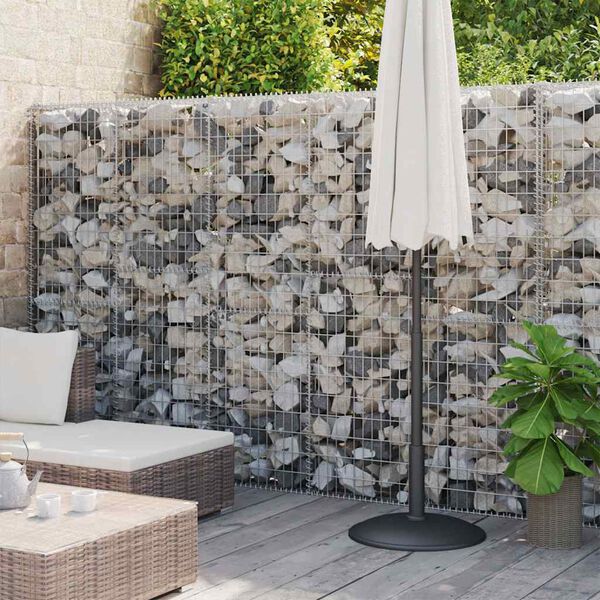 vidaXL Muro de gaviones con cubiertas acero galvanizado 900x30x200 cm