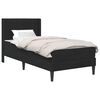 vidaXL Estructura de cama con colch&oacute;n Negro 90 x 200 cm Terciopelo