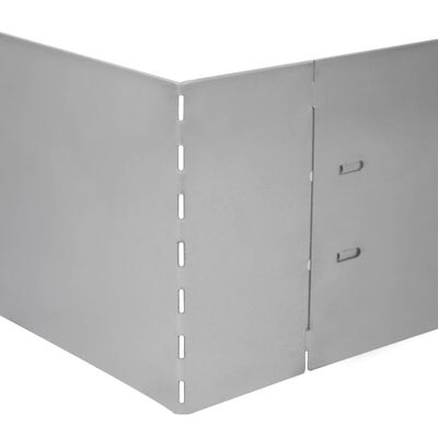 Set 15 paneles divisorios flexibles de acero galvanizado 100x14 cm
