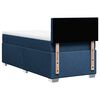 vidaXL Cama box spring con colch&oacute;n tela azul 90x190 cm