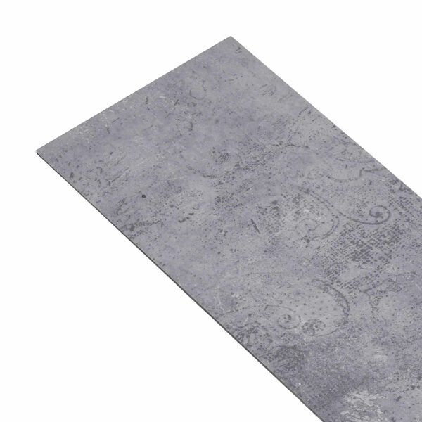vidaXL Tableros de Suelo 36 pcs Cemento Gris 5,02 m&sup2; PVC