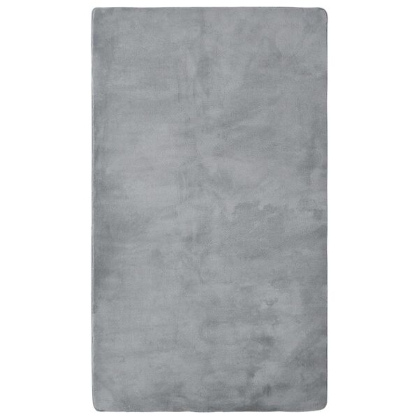 vidaXL Alfombra de peluche gris 300x200 cm