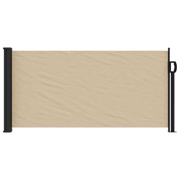 vidaXL Toldo lateral retr&aacute;ctil beige 100x500 cm