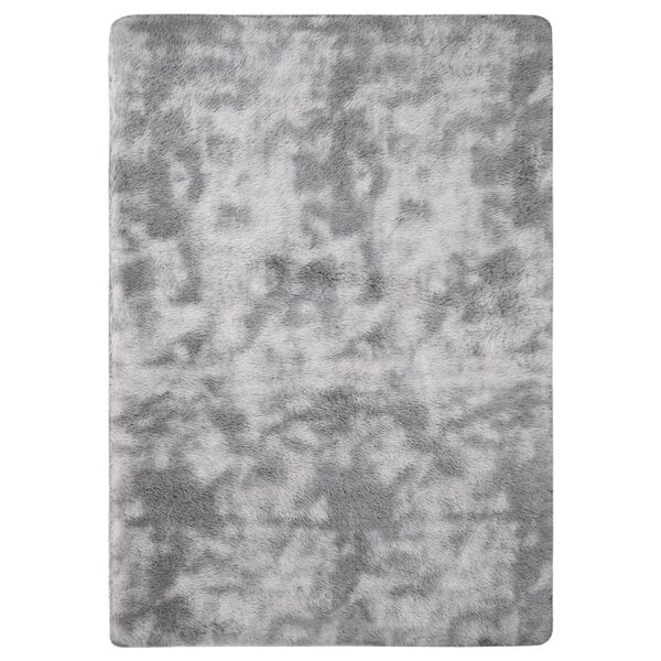 vidaXL Alfombra peluda crema 170x120 cm