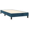 vidaXL Cama box spring con colch&oacute;n terciopelo azul oscuro 90x190 cm