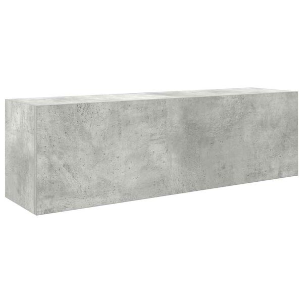 vidaXL Mueble pared ba&ntilde;o madera ingenier&iacute;a gris hormig&oacute;n 100x25x30cm