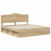 vidaXL Estructura de cama Sonoma 180 x 200 cm Madera de pino macizo
