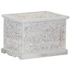 vidaXL Caja de almacenaje de madera maciza de acacia 58x40x40 cm