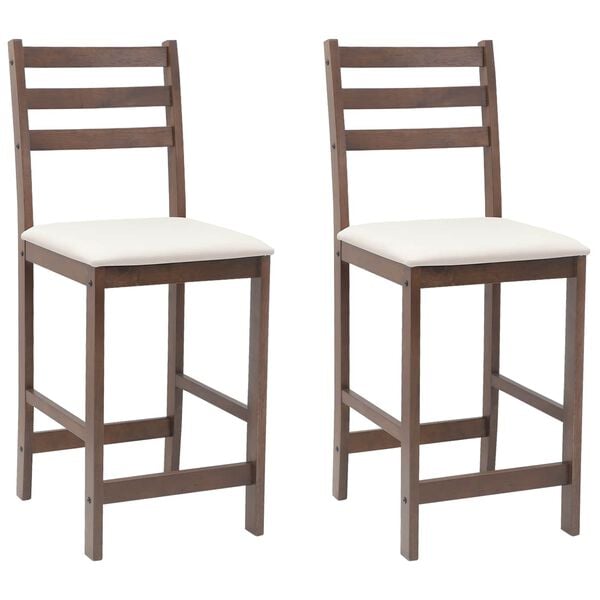 vidaXL Sillas de comedor 2 pcs Marr&oacute;n Claro 40 x 47,5 x 99,5 cm