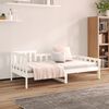 vidaXL Sof&aacute; cama sin colch&oacute;n madera maciza de pino blanco 90x200 cm