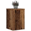vidaXL Soportes de plantas 2 uds madera roble envejecido 20x20x30 cm