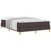 vidaXL Cama tipo Box Spring Marr&oacute;n Oscuro 140 x 190 cm tela
