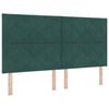 vidaXL Cabecero Verde oscuro 180 cm Terciopelo
