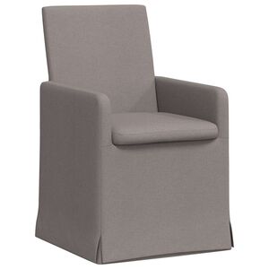 vidaXL Sillas de comedor 2 uds. tela Taup&eacute; 57 x 67 x 95 cm