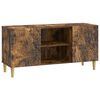 vidaXL Mueble de TV 102 x 34,5 x 50 cm Roble Ahumado