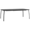 vidaXL Mesa de jard&iacute;n malla de acero gris antracita 200x100x72 cm