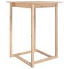 vidaXL Mesa alta de bar de madera maciza de pino 80x80x110 cm