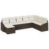 vidaXL Conjunto de sof&aacute; de jard&iacute;n 8 uds. rat&aacute;n sint&eacute;tico