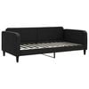 vidaXL Sof&aacute; cama sin colch&oacute;n tela negro 100x200 cm