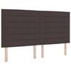 vidaXL Cama tipo Box Spring Marr&oacute;n Oscuro 200 x 180 cm tela