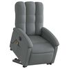 vidaXL Sill&oacute;n de masaje el&eacute;ctrico reclinable elevable tela gris oscuro