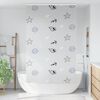 vidaXL Estor enrollable para ducha con casete 130x240 cm tela ancho
