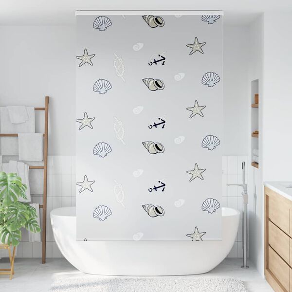 vidaXL Estor enrollable para ducha con casete 130x240 cm tela ancho