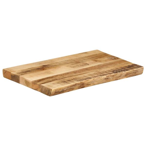 vidaXL Tablero de mesa borde natural madera maciza mango 60x40x3,8 cm