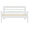 vidaXL Estructura de cama sin colchón madera de pino blanco 100x200 cm