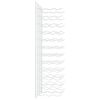 vidaXL Botellero de pared para 36 botellas 2 unidades hierro blanco