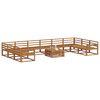 vidaXL Conjunto de sof&aacute;s de exterior 11 pcs Natural