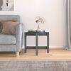 vidaXL Mesa de centro de madera maciza de pino gris &Oslash;52,5x45 cm