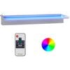 vidaXL Fuente cascada con LED RGB acero inoxidable 60 cm