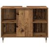 vidaXL Conjunto de Muebles de Baño 3 pcs Madera Vieja 30 x 30 x 180 cm
