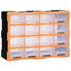 vidaXL Organizador multicajones con 16 cajones medianos 52x16x37 cm